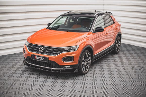 Maxton Front Splitter V.1 Volkswagen T-Roc Mk1 - Gloss Black