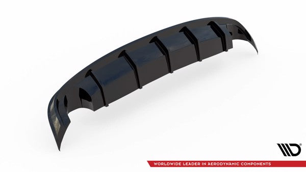 Maxton Rear Valance Audi A8 D4 - Gloss Black