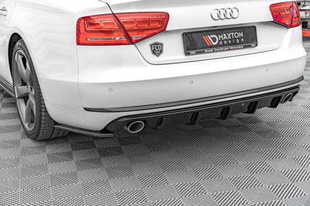 Maxton Rear Valance Audi A8 D4 - Gloss Black