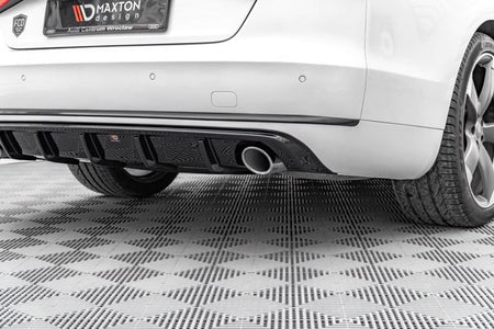 Maxton Rear Valance Audi A8 D4 - Gloss Black