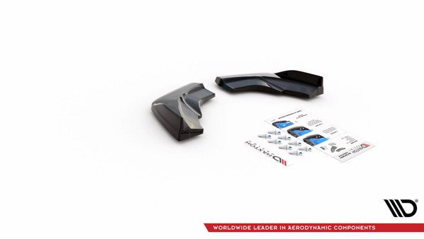 Maxton Rear Side Splitters V.1 Mercedes-Benz A W176 - Gloss Black