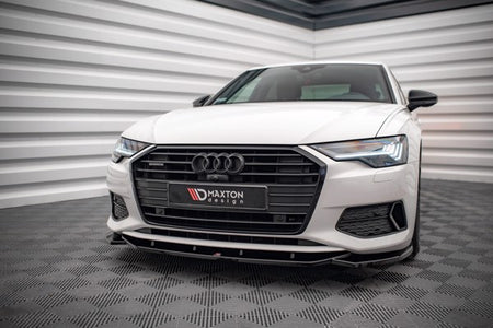 Maxton Front Splitter V.1 Audi A6 C8 - Gloss Black