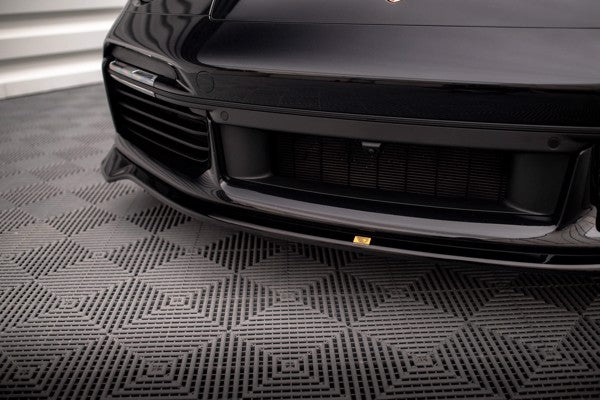 Maxton Front Splitter Porsche 911 Turbo S 992 - Gloss Black