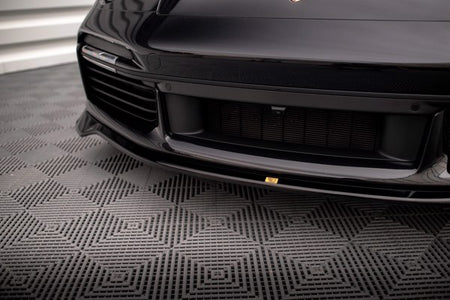 Maxton Front Splitter Porsche 911 Turbo S 992 - Gloss Black