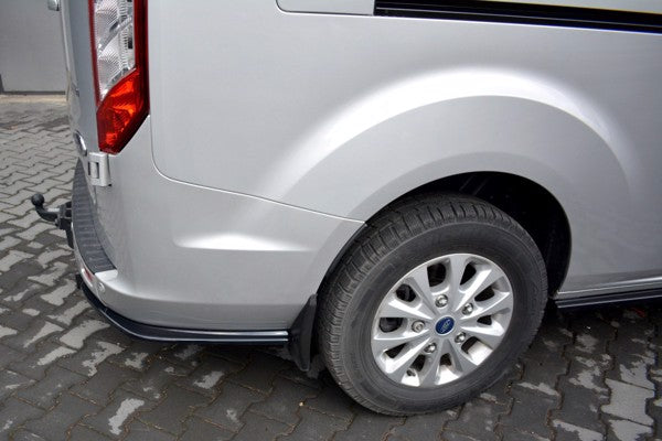 Maxton Rear Side Splitters Ford Transit Custom Mk1 Fl - Gloss Black