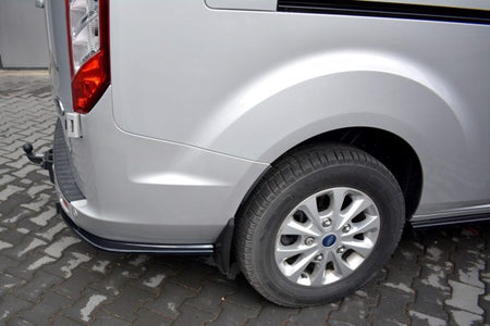 Maxton Rear Side Splitters Ford Transit Custom Mk1 Fl - Gloss Black