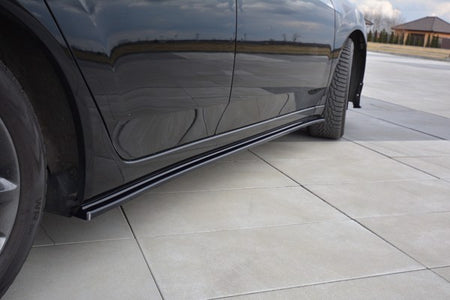 Maxton Side Skirts Diffusers Honda Accord Mk8. (Cu-Series) Preface Sedan - Gloss Black