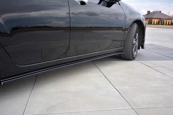 Maxton Side Skirts Diffusers Honda Accord Mk8. (Cu-Series) Preface Sedan - Gloss Black