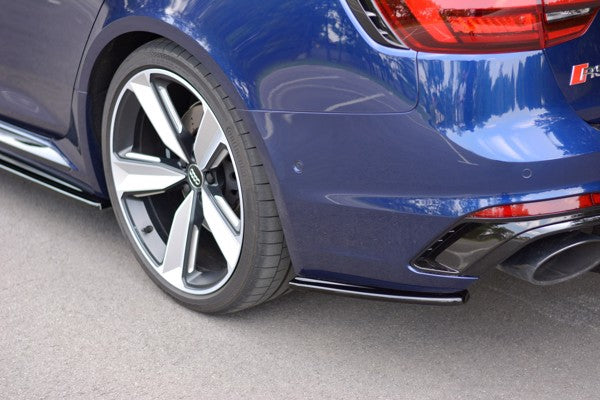Maxton Rear Side Splitters Audi RS4 B9 Avant - Gloss Black