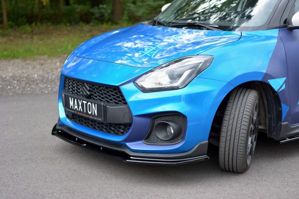 Maxton Front Splitter V.1 Suzuki Swift 6 Sport - Gloss Black