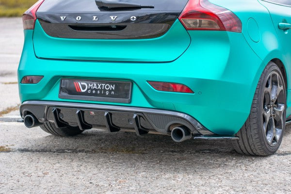 Maxton Rear Side Splitters Volvo V40 R-Design - Gloss Black