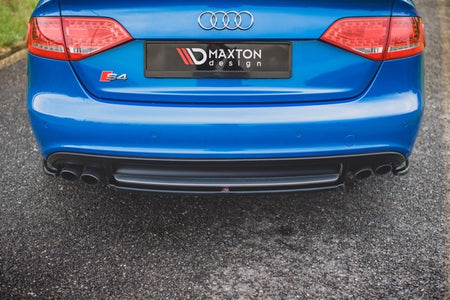 Maxton Rear Side Splitters Audi S4 / A4 S-Line B8 Sedan - Gloss Black