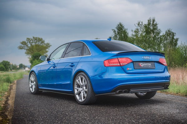 Maxton Rear Side Splitters Audi S4 / A4 S-Line B8 Sedan - Gloss Black