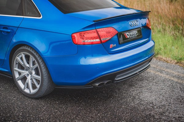 Maxton Rear Side Splitters Audi S4 / A4 S-Line B8 Sedan - Gloss Black