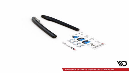 Maxton Rear Side Splitters Audi S4 / A4 S-Line B8 Sedan - Gloss Black