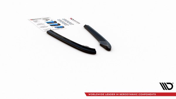 Maxton Rear Side Splitters Audi S4 / A4 S-Line B8 Sedan - Gloss Black