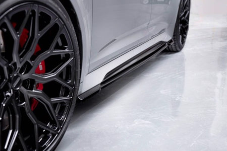 Maxton Side Skirts Diffusers V.1 Audi RS6 C8 / RS7 C8 - Gloss Black