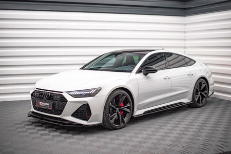 Maxton Side Skirts Diffusers V.1 Audi RS6 C8 / RS7 C8 - Gloss Black