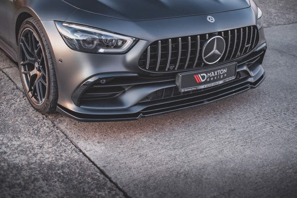 Maxton Front Splitter V.2 Mercedes-Amg Gt 53 4-Door Coupe - Gloss Black