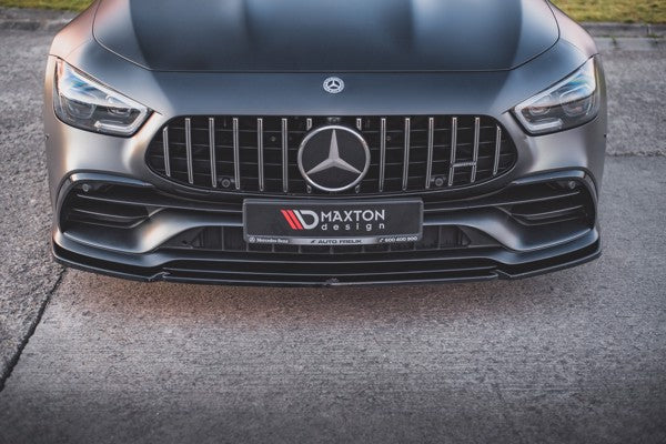 Maxton Front Splitter V.2 Mercedes-Amg Gt 53 4-Door Coupe - Gloss Black