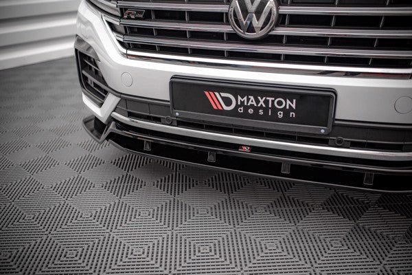 Maxton Front Splitter Volkswagen Touareg R-Line Mk3 - Gloss Black