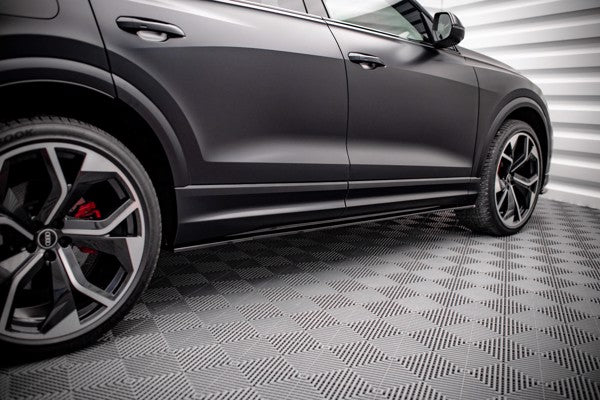 Maxton Side Skirts Diffusers Audi RSQ8 Mk1 - Gloss Black