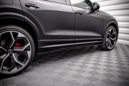 Maxton Side Skirts Diffusers Audi RSQ8 Mk1 - Gloss Black