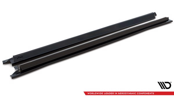 Maxton Side Skirts Diffusers Audi RSQ8 Mk1 - Gloss Black