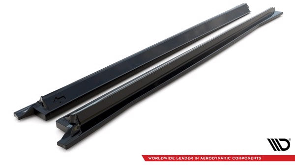 Maxton Side Skirts Diffusers Audi RSQ8 Mk1 - Gloss Black