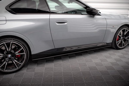 Maxton Street Pro Side Skirts Diffusers BMW 2 Coupe M-Pack / M240I G42 - Black