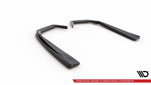 Maxton Rear Side Splitters Mercedes-Amg C 43 Sedan W205 Facelift - Gloss Black