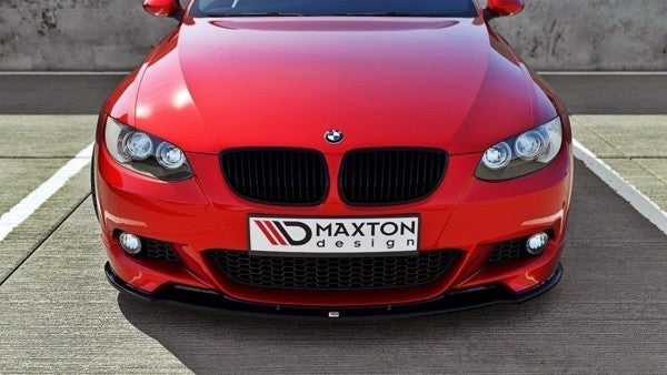 Maxton Front Splitter For BMW 3 E92 Mpack (Preface Model Fits M Performance Splitters) - Gloss Black