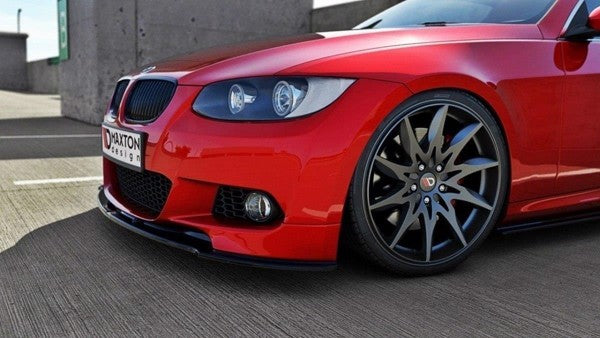 Maxton Front Splitter For BMW 3 E92 Mpack (Preface Model Fits M Performance Splitters) - Gloss Black