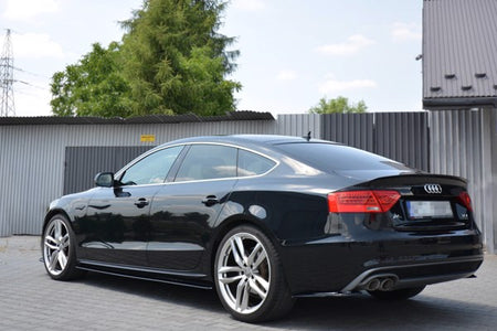 Maxton Rear Side Splitters Audi A5 S-Line 8T Fl Sportback  - Gloss Black