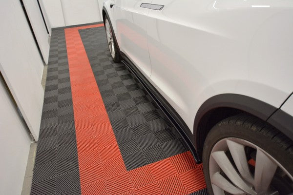 Maxton Side Skirts Diffusers V.1 Tesla Model X - Gloss Black