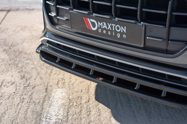 Maxton Front Splitter  Audi Q8 S-Line - Gloss Black