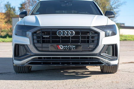 Maxton Front Splitter  Audi Q8 S-Line - Gloss Black