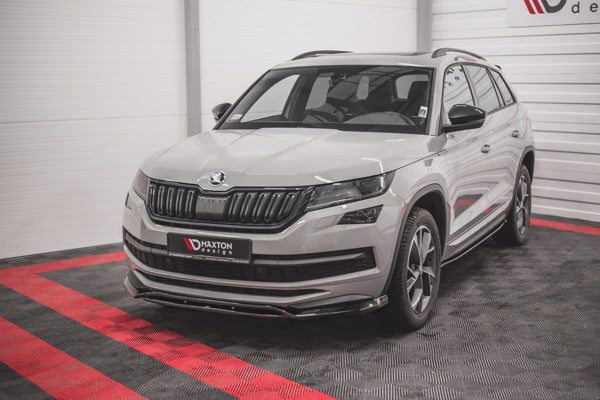 Maxton Front Splitter Skoda Kodiaq Mk1 Sportline/RS - Gloss Black