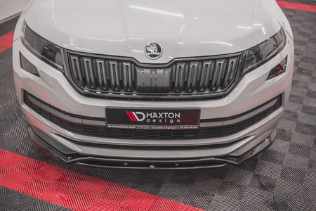 Maxton Front Splitter Skoda Kodiaq Mk1 Sportline/RS - Gloss Black