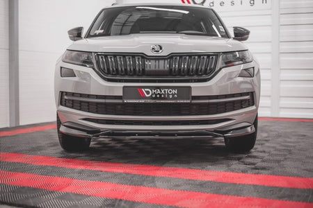Maxton Front Splitter Skoda Kodiaq Mk1 Sportline/RS - Gloss Black