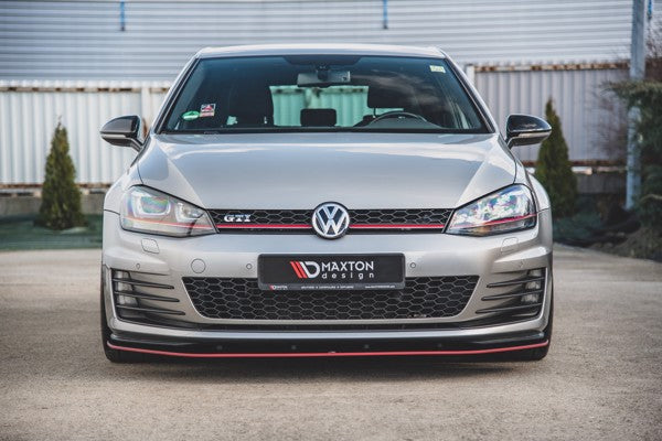 Maxton Racing Durability Front Splitter VW Golf 7 Gti - Black