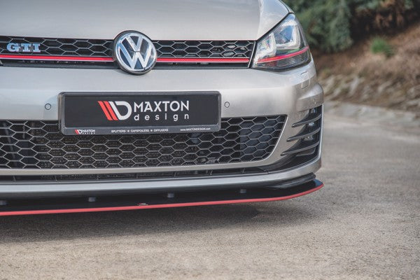 Maxton Racing Durability Front Splitter VW Golf 7 Gti - Black