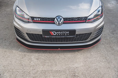 Maxton Racing Durability Front Splitter VW Golf 7 Gti - Black