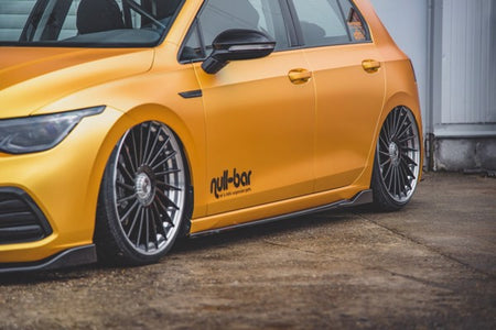 Maxton Side Skirts Diffusers V.2 VW Golf 8 - Gloss Black