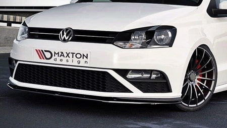 Maxton Front Splitter V.1 VW Polo Mk5 Gti (Facelift) - Gloss Black