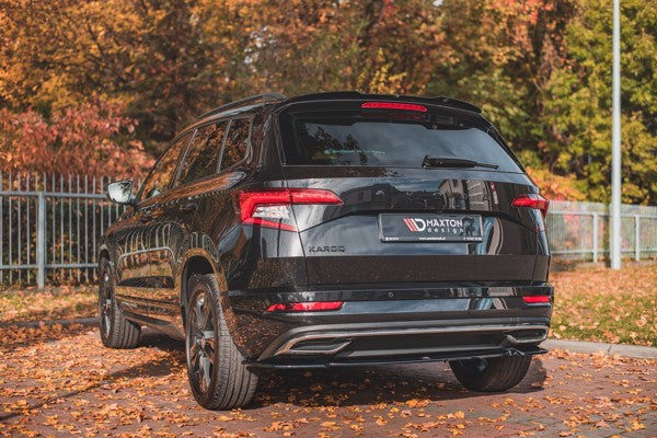 Maxton Central Rear Splitter Skoda Karoq Sportline - Gloss Black