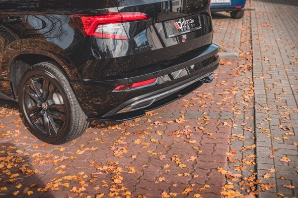 Maxton Central Rear Splitter Skoda Karoq Sportline - Gloss Black