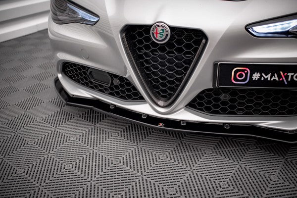 Maxton Front Splitter V.1 Alfa Romeo Giulia Sport - Gloss Black