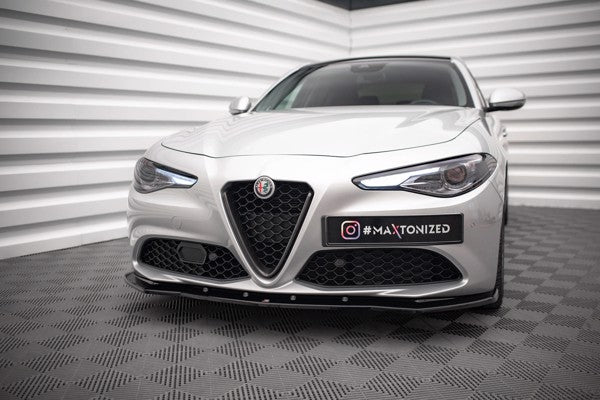 Maxton Front Splitter V.1 Alfa Romeo Giulia Sport - Gloss Black