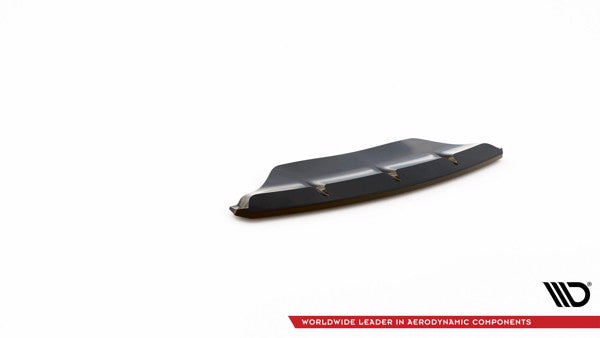 Maxton Central Rear Splitter For Porsche Macan Mk1 - Gloss Black